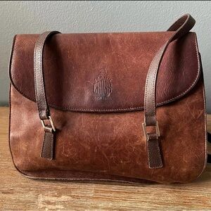 MARK CROSS 1845 Vintage Leather Shoulder Bag